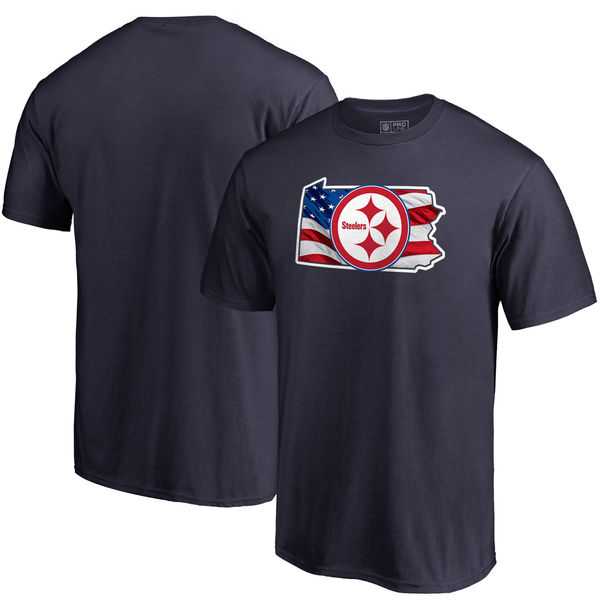Pittsburgh Steelers Navy NFL Pro Line by Fanatics Branded Banner State T Shirt,We sell and wholesale Pittsburgh Steelers Navy NFL Pro Line by Fanatics Branded Banner State T Shirt on line form chian!