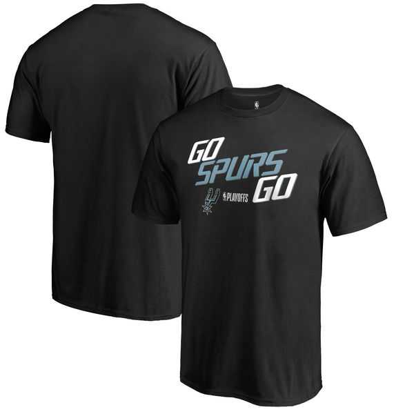 San Antonio Spurs Fanatics Branded 2018 NBA Playoffs Slogan T-Shirt Black,We sell and wholesale San Antonio Spurs Fanatics Branded 2018 NBA Playoffs Slogan T-Shirt Black on line form chian!