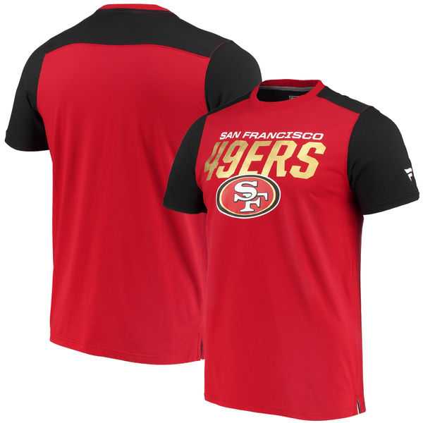 San Francisco 49ers NFL Pro Line by Fanatics Branded Iconic Color Blocked T-Shirt ScarletBlack,We sell and wholesale San Francisco 49ers NFL Pro Line by Fanatics Branded Iconic Color Blocked T-Shirt ScarletBlack on line form chian!