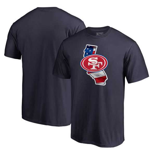 San Francisco 49ers Navy NFL Pro Line by Fanatics Branded Banner State T Shirt,We sell and wholesale San Francisco 49ers Navy NFL Pro Line by Fanatics Branded Banner State T Shirt on line form chian!