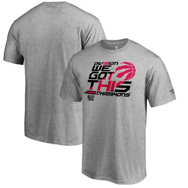 Toronto Raptors Fanatics Branded 2018 NBA Atlantic Division Champions Locker Room T-Shirt Heather Gray,We sell and wholesale Toronto Raptors Fanatics Branded 2018 NBA Atlantic Division Champions Locker Room T-Shirt Heather Gray on line form chian!