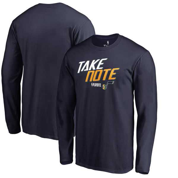 Utah Jazz Fanatics Branded 2018 NBA Playoffs Slogan Long Sleeve T-Shirt Navy,We sell and wholesale Utah Jazz Fanatics Branded 2018 NBA Playoffs Slogan Long Sleeve T-Shirt Navy on line form chian!
