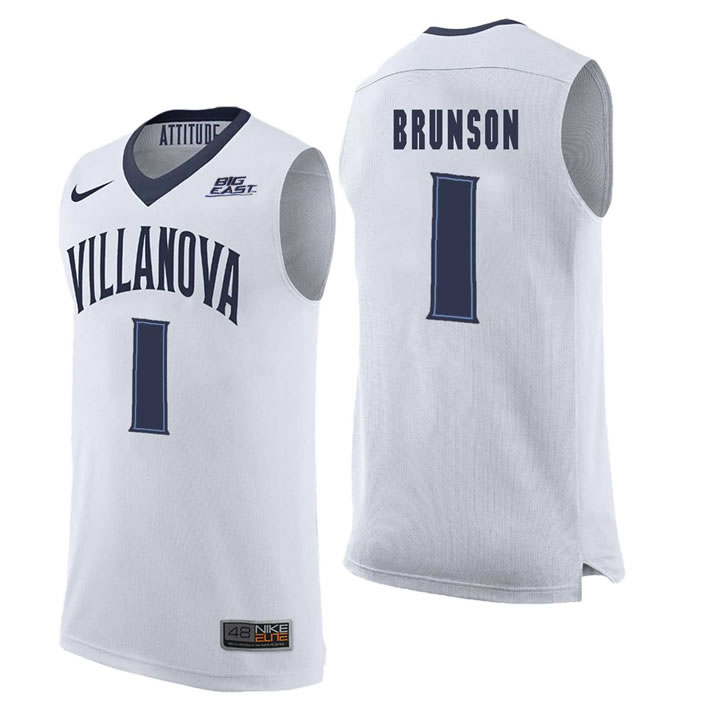 Villanova Wildcats 1 Jalen Brunson White College Basketball Elite Jersey Dzhi,We sell and wholesale Villanova Wildcats 1 Jalen Brunson White College Basketball Elite Jersey Dzhi on line form chian!