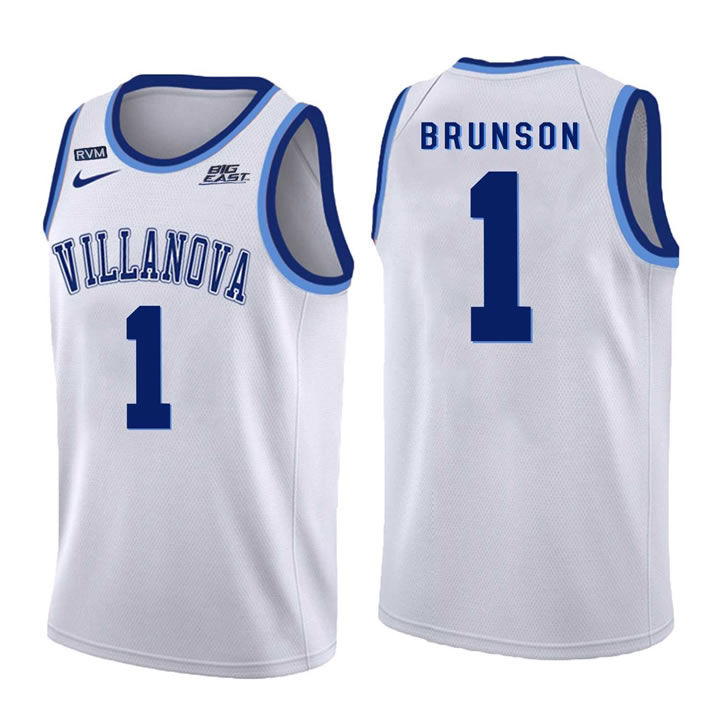 Villanova Wildcats 1 Jalen Brunson White College Basketball Jersey Dzhi,We sell and wholesale Villanova Wildcats 1 Jalen Brunson White College Basketball Jersey Dzhi on line form chian!