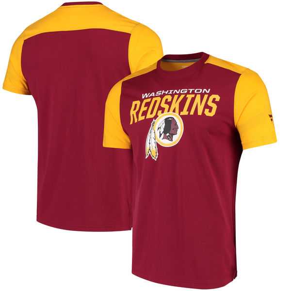 Washington Redskins NFL Pro Line by Fanatics Branded Iconic Color Blocked T-Shirt Burgundy Gold,We sell and wholesale Washington Redskins NFL Pro Line by Fanatics Branded Iconic Color Blocked T-Shirt Burgundy Gold on line form chian!