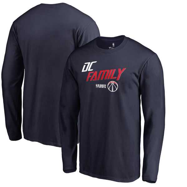 Washington Wizards Fanatics Branded 2018 NBA Playoffs Slogan Long Sleeve T-Shirt Navy,We sell and wholesale Washington Wizards Fanatics Branded 2018 NBA Playoffs Slogan Long Sleeve T-Shirt Navy on line form chian!