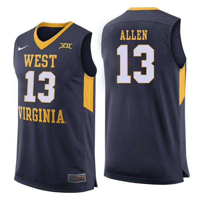 West Virginia Mountaineers 13 Teddy Allen Navy College Basketball Jersey Dzhi,We sell and wholesale West Virginia Mountaineers 13 Teddy Allen Navy College Basketball Jersey Dzhi on line form chian!