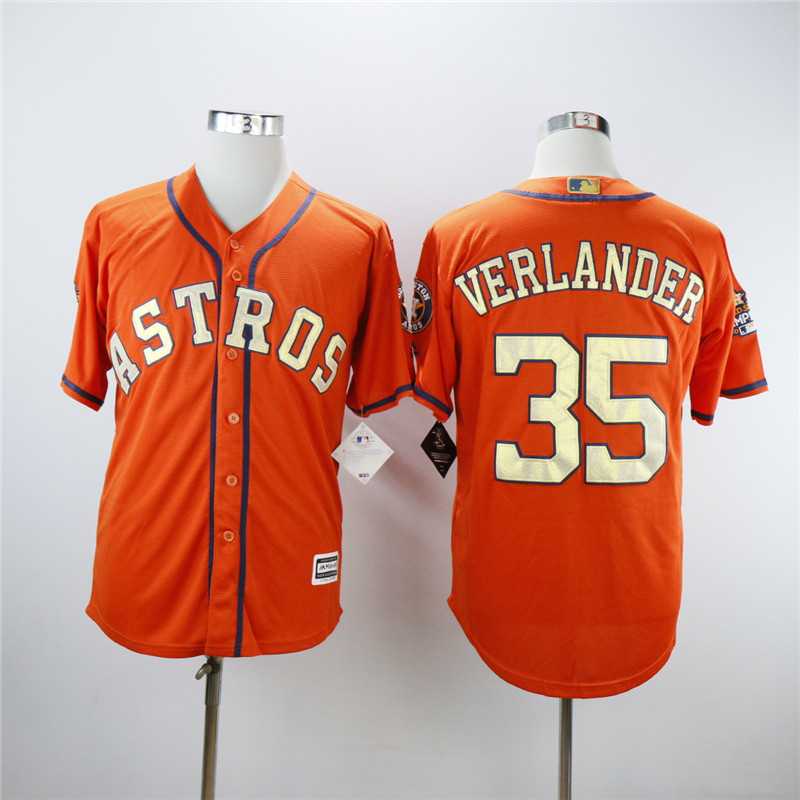 Astros 35 Justin Verlander Orange 2018 Gold Program Cool Base Baseball Jerseys,We sell and wholesale Astros 35 Justin Verlander Orange 2018 Gold Program Cool Base Baseball Jerseys on line form chian!