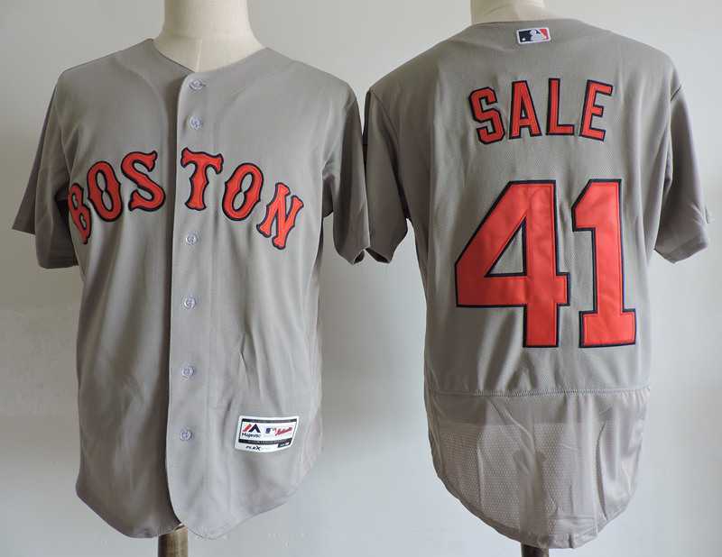 Boston Red Sox #41 Chris Sale Gray Flexbase Jersey Dzhi,We sell and wholesale Boston Red Sox #41 Chris Sale Gray Flexbase Jersey Dzhi on line form chian!