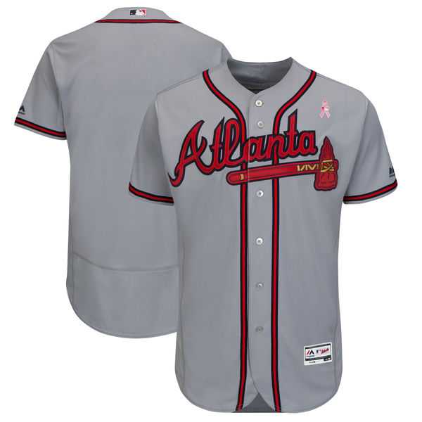 Braves Blank Gray 2018 Mother's Day Flexbase Jersey Dzhi,We sell and wholesale Braves Blank Gray 2018 Mother's Day Flexbase Jersey Dzhi on line form chian!