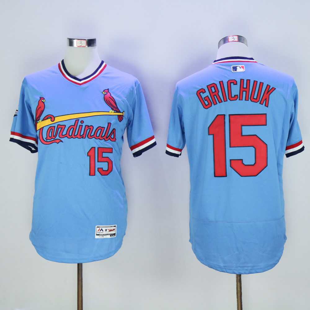 Cardinals 15 Randal Grichuk Light Blue Cooperstown Flexbase Baseball Jerseys,We sell and wholesale Cardinals 15 Randal Grichuk Light Blue Cooperstown Flexbase Baseball Jerseys on line form chian!