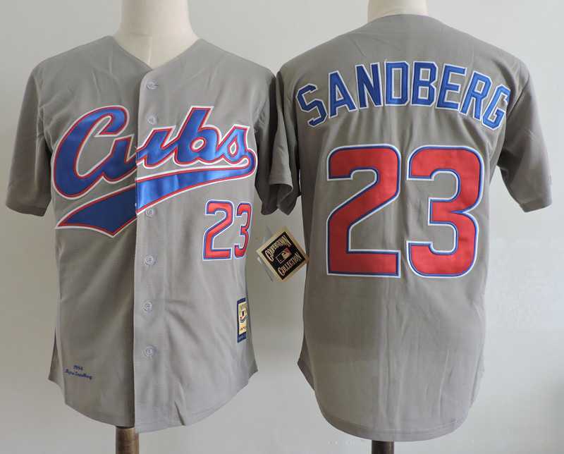 Chicago Cubs #23 Ryne Sandberg Gray 1994 Cooperstown Colletcion Jersey Dzhi,We sell and wholesale Chicago Cubs #23 Ryne Sandberg Gray 1994 Cooperstown Colletcion Jersey Dzhi on line form chian!