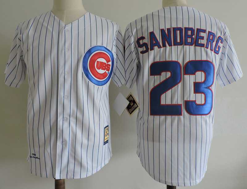 Chicago Cubs #23 Ryne Sandberg White 1990 Cooperstown Colletcion Jersey Dzhi,We sell and wholesale Chicago Cubs #23 Ryne Sandberg White 1990 Cooperstown Colletcion Jersey Dzhi on line form chian!