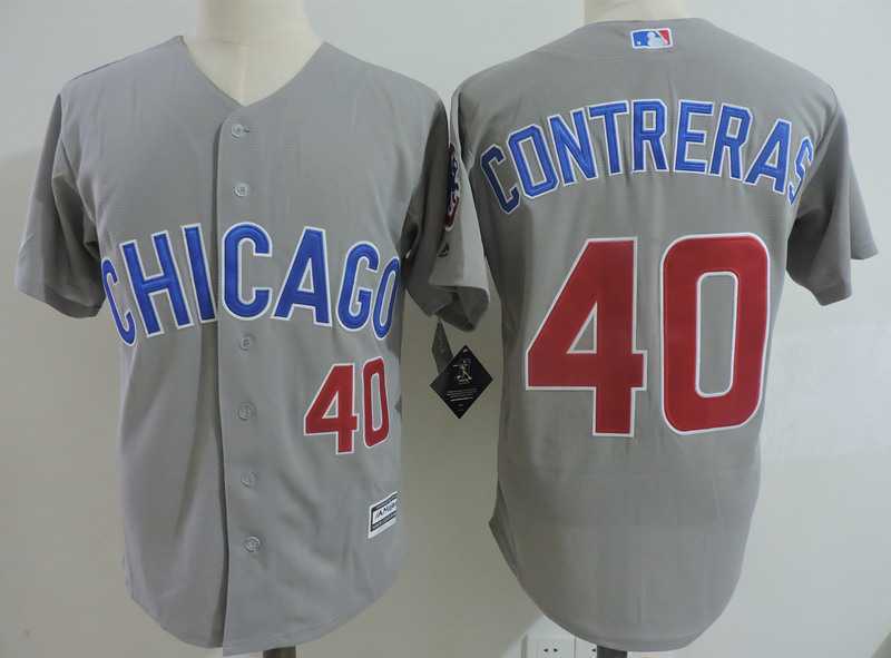 Chicago Cubs #40 Willson Contreras Gray New Cool Base Stitched Jersey Dzhi,We sell and wholesale Chicago Cubs #40 Willson Contreras Gray New Cool Base Stitched Jersey Dzhi on line form chian!