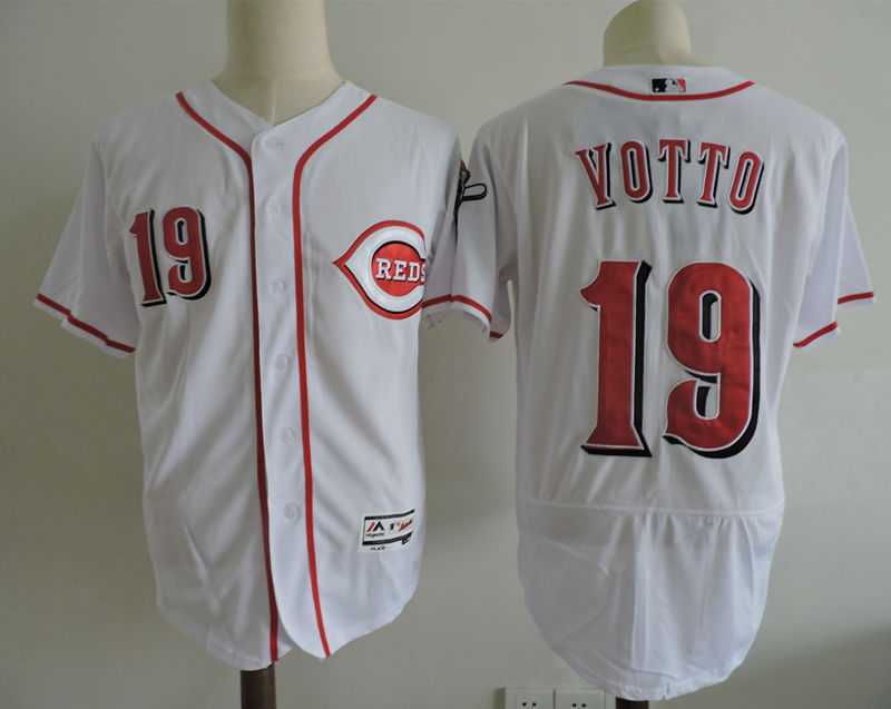 Cincinnati Reds #19 Joey Vottos White Flexbase Stitched Jersey Dzhi,We sell and wholesale Cincinnati Reds #19 Joey Vottos White Flexbase Stitched Jersey Dzhi on line form chian!