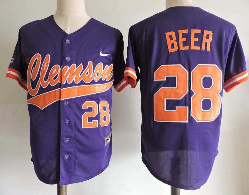 Clemson Tigers #28 Seth Beer Purple College Stitched MLB Jerseys Dzhi,We sell and wholesale Clemson Tigers #28 Seth Beer Purple College Stitched MLB Jerseys Dzhi on line form chian!