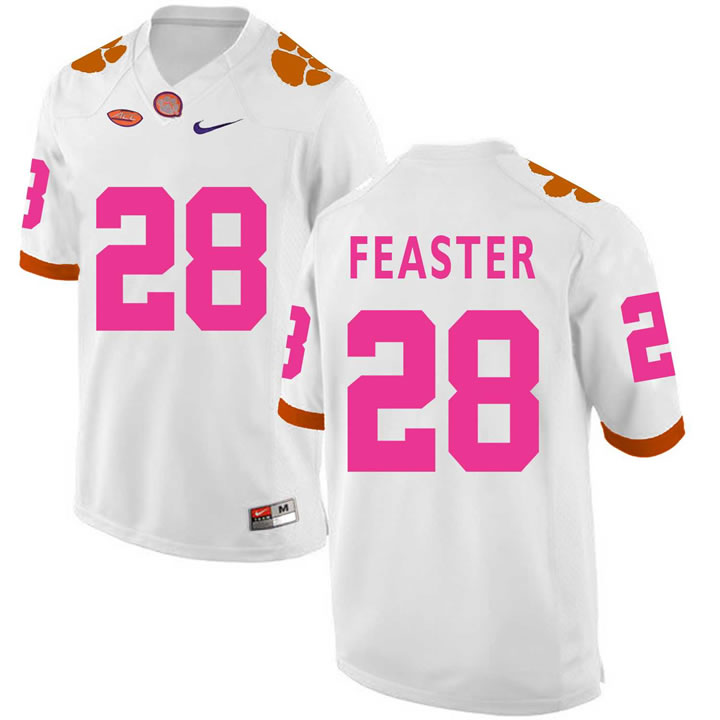 Clemson Tigers 28 Tavien Feaster White 2018 Breast Cancer Awareness College Football Jersey DingZhi,We sell and wholesale Clemson Tigers 28 Tavien Feaster White 2018 Breast Cancer Awareness College Football Jersey DingZhi on line form chian!