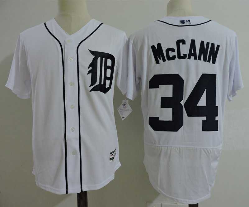 Detroit Tigers #34 James McCann White Flexbase Stitched Jersey Dzhi,We sell and wholesale Detroit Tigers #34 James McCann White Flexbase Stitched Jersey Dzhi on line form chian!