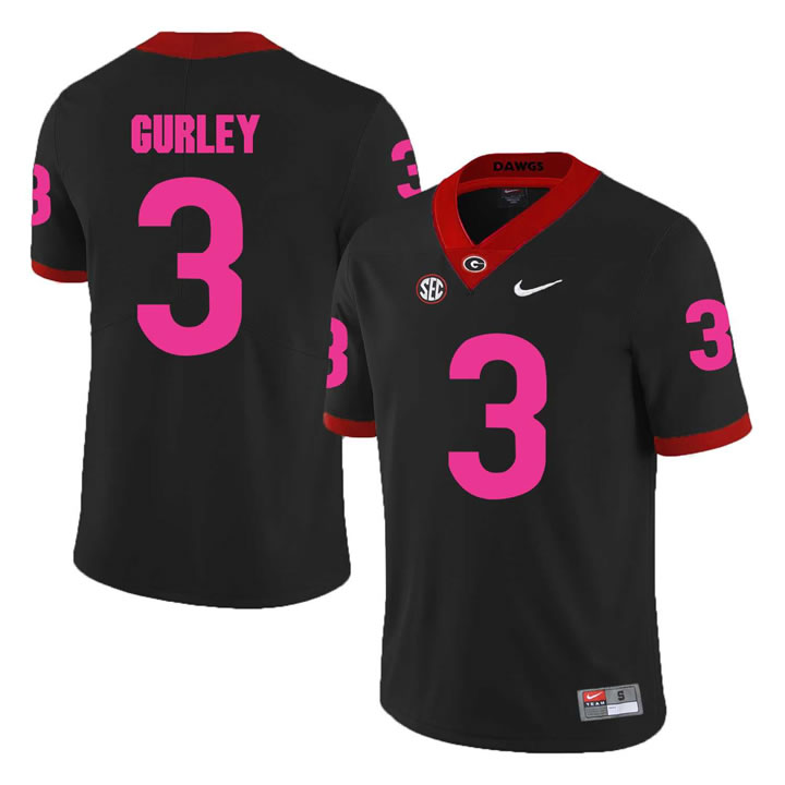 Georgia Bulldogs 3 Todd Gurley Black 2018 Breast Cancer Awareness College Football Jersey DingZhi,We sell and wholesale Georgia Bulldogs 3 Todd Gurley Black 2018 Breast Cancer Awareness College Football Jersey DingZhi on line form chian!