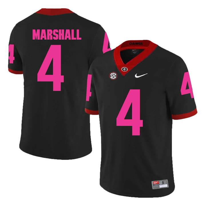 Georgia Bulldogs 4 Keith Marshall Black 2018 Breast Cancer Awareness College Football Jersey DingZhi,We sell and wholesale Georgia Bulldogs 4 Keith Marshall Black 2018 Breast Cancer Awareness College Football Jersey DingZhi on line form chian!