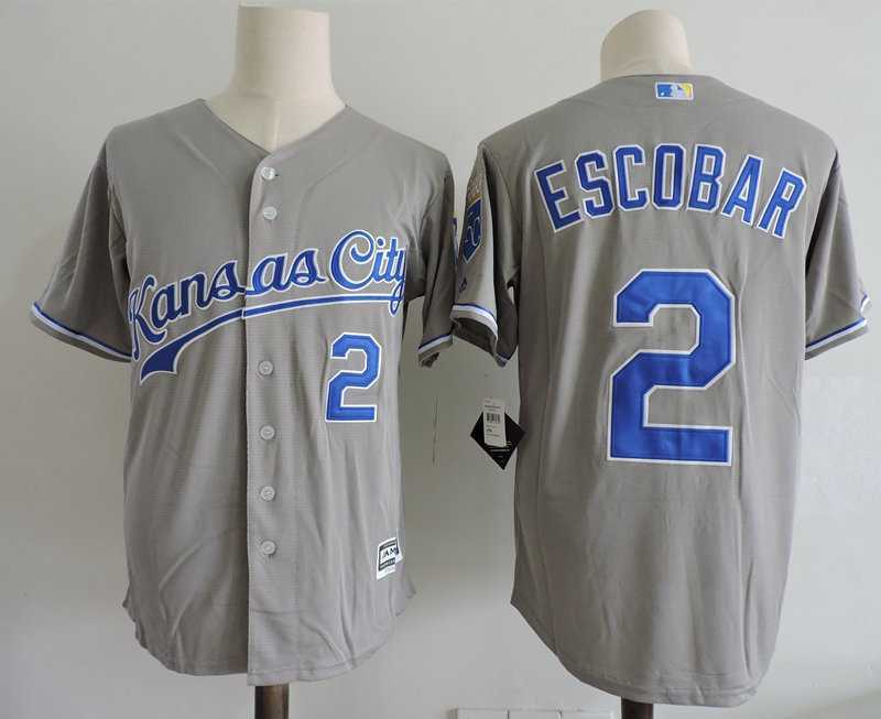 Kansas City Royals #2 Alcides Escobar Gray New Cool Base Stitched Jersey Dzhi,We sell and wholesale Kansas City Royals #2 Alcides Escobar Gray New Cool Base Stitched Jersey Dzhi on line form chian!