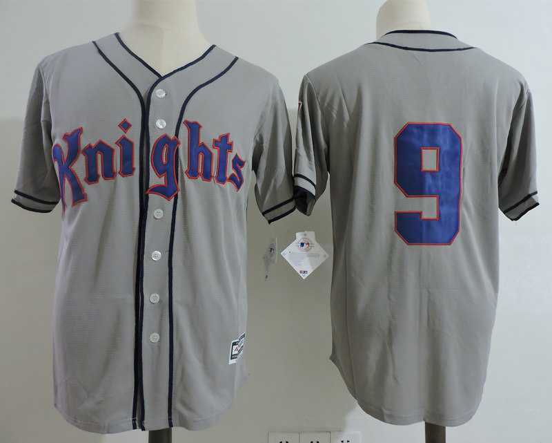 Knights #9 Gray 1839 1939 Baseball Centennial Stitched Movie Jersey Dzhi,We sell and wholesale Knights #9 Gray 1839 1939 Baseball Centennial Stitched Movie Jersey Dzhi on line form chian!