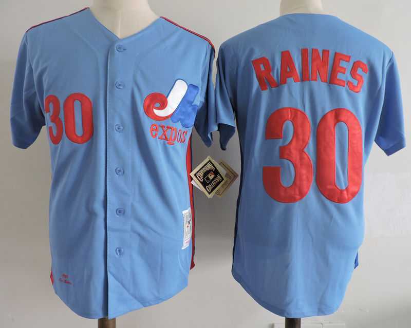 Montreal Expos #30 Tim Raines Mitchell And Ness Blue 1982 BP Stitched Jersey Dzhi,We sell and wholesale Montreal Expos #30 Tim Raines Mitchell And Ness Blue 1982 BP Stitched Jersey Dzhi on line form chian!