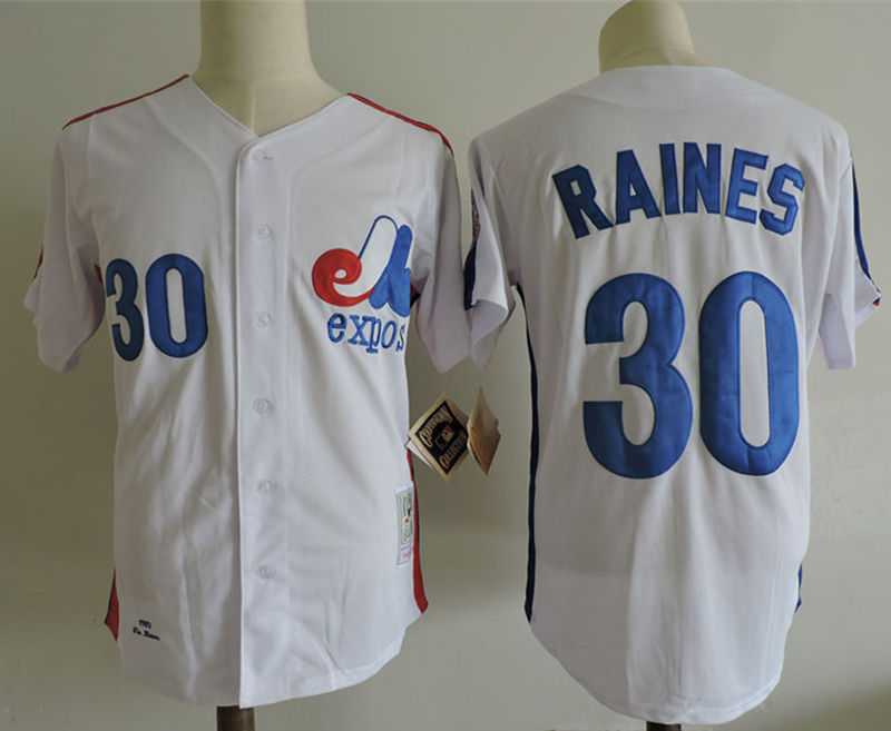 Montreal Expos #30 Tim Raines Mitchell And Ness White 1982 BP Stitched Jersey Dzhi,We sell and wholesale Montreal Expos #30 Tim Raines Mitchell And Ness White 1982 BP Stitched Jersey Dzhi on line form chian!