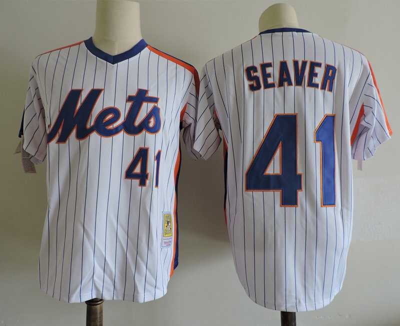 New York Mets #41 Tom Seaver Mitchell And Ness Throwback White Stitched Jersey Dzhi,We sell and wholesale New York Mets #41 Tom Seaver Mitchell And Ness Throwback White Stitched Jersey Dzhi on line form chian!