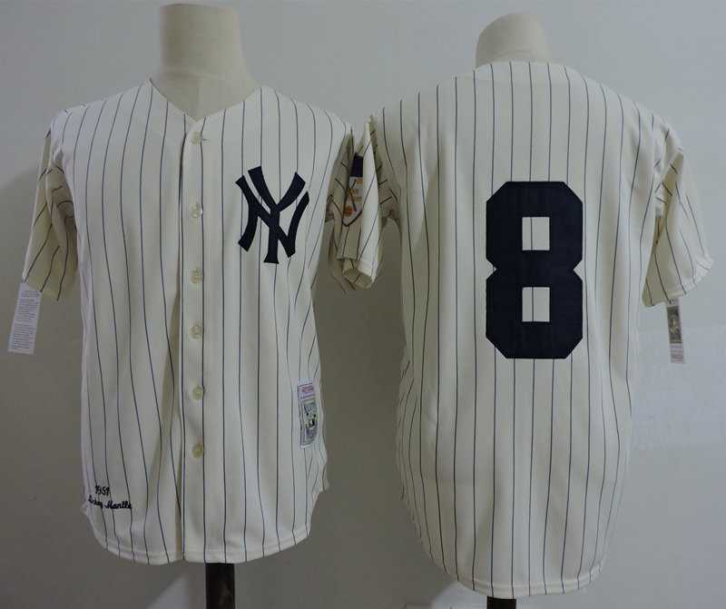 New York Yankees #8 Yogi Berra Mitchell And Ness Cream Throwback Stitched Jersey Dzhi,We sell and wholesale New York Yankees #8 Yogi Berra Mitchell And Ness Cream Throwback Stitched Jersey Dzhi on line form chian!