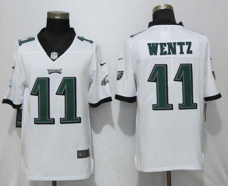 Nike Eagles 11 Carson Wentz White Vapor Untouchable Limited Jersey,We sell and wholesale Nike Eagles 11 Carson Wentz White Vapor Untouchable Limited Jersey on line form chian!