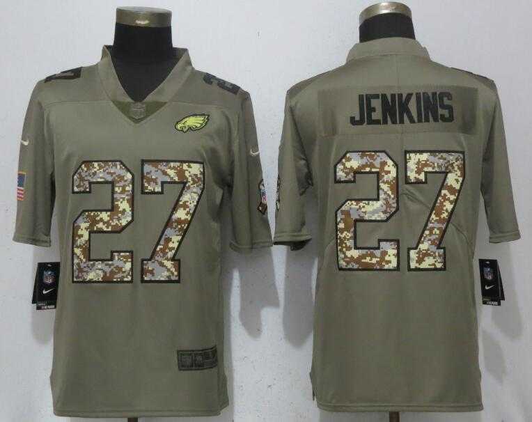 Nike Eagles 27 Malcolm Jenkins Olive Camo Salute To Service Limited Jersey,We sell and wholesale Nike Eagles 27 Malcolm Jenkins Olive Camo Salute To Service Limited Jersey on line form chian!