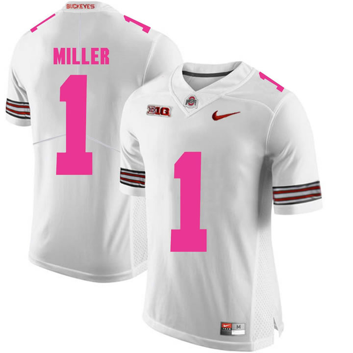 Ohio State Buckeyes 1 Braxton Miller White 2018 Breast Cancer Awareness College Football Jersey DingZhi,We sell and wholesale Ohio State Buckeyes 1 Braxton Miller White 2018 Breast Cancer Awareness College Football Jersey DingZhi on line form chian!