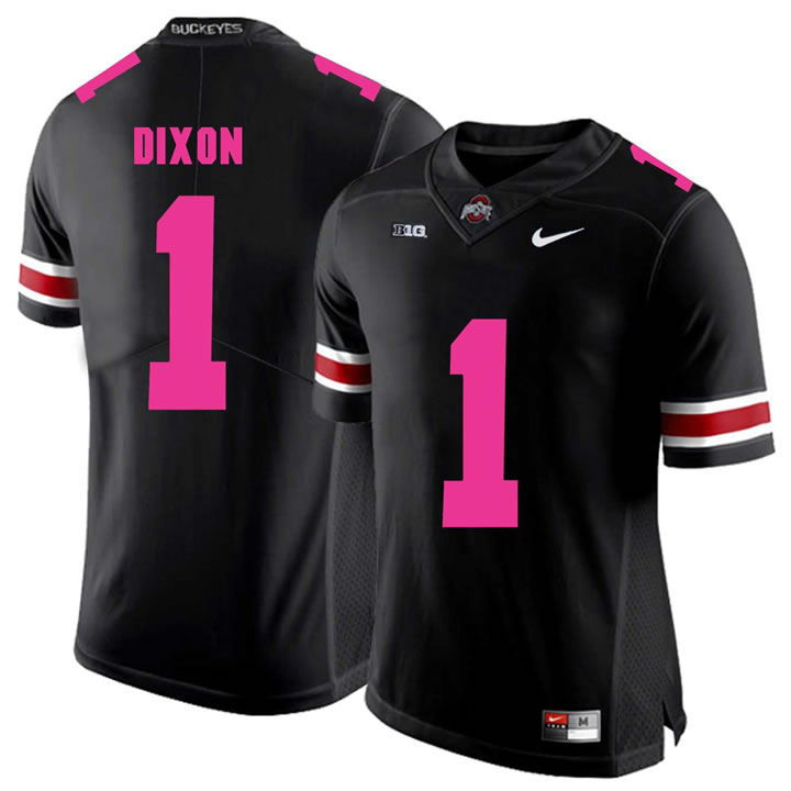 Ohio State Buckeyes 1 Johnnie Dixon Black 2018 Breast Cancer Awareness College Football Jersey DingZhi,We sell and wholesale Ohio State Buckeyes 1 Johnnie Dixon Black 2018 Breast Cancer Awareness College Football Jersey DingZhi on line form chian!