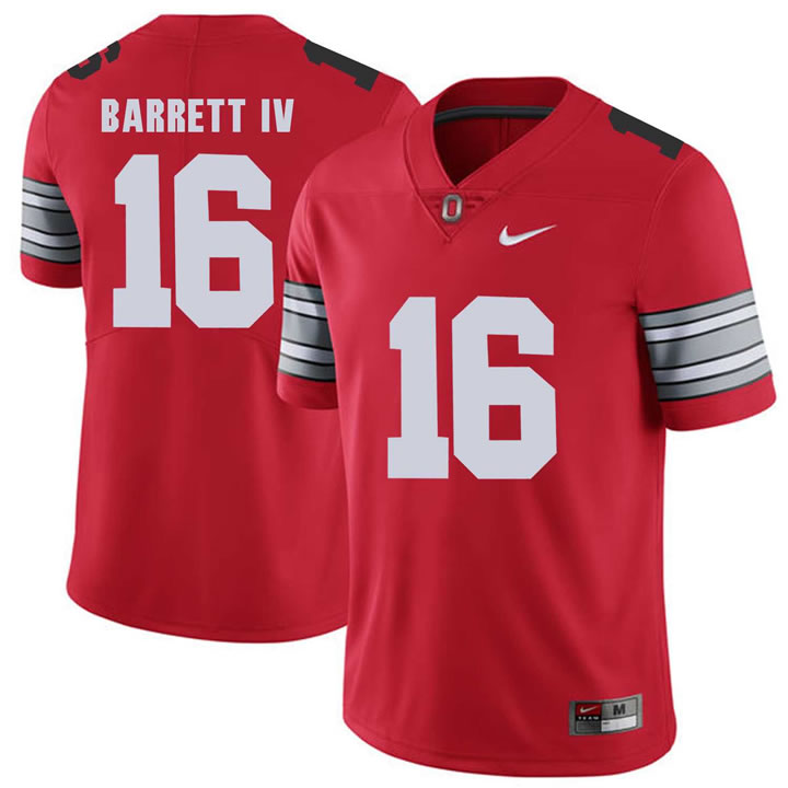 Ohio State Buckeyes 16 J.T. Barrett IV Red 2018 Spring Game College Football Limited Jersey DingZhi,We sell and wholesale Ohio State Buckeyes 16 J.T. Barrett IV Red 2018 Spring Game College Football Limited Jersey DingZhi on line form chian!
