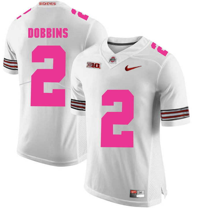 Ohio State Buckeyes 2 J.K. Dobbins White 2018 Breast Cancer Awareness College Football Jersey DingZhi,We sell and wholesale Ohio State Buckeyes 2 J.K. Dobbins White 2018 Breast Cancer Awareness College Football Jersey DingZhi on line form chian!