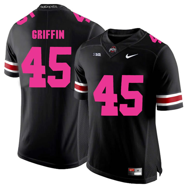 Ohio State Buckeyes 45 Archie Griffin Black 2018 Breast Cancer Awareness College Football Jersey DingZhi,We sell and wholesale Ohio State Buckeyes 45 Archie Griffin Black 2018 Breast Cancer Awareness College Football Jersey DingZhi on line form chian!