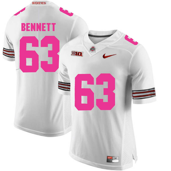 Ohio State Buckeyes 63 Michael Bennett White 2018 Breast Cancer Awareness College Football Jersey DingZhi,We sell and wholesale Ohio State Buckeyes 63 Michael Bennett White 2018 Breast Cancer Awareness College Football Jersey DingZhi on line form chian!