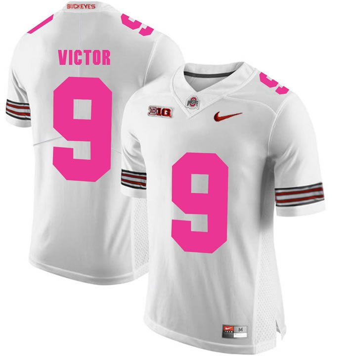 Ohio State Buckeyes 9 Binjimen Victor White 2018 Breast Cancer Awareness College Football Jersey DingZhi,We sell and wholesale Ohio State Buckeyes 9 Binjimen Victor White 2018 Breast Cancer Awareness College Football Jersey DingZhi on line form chian!