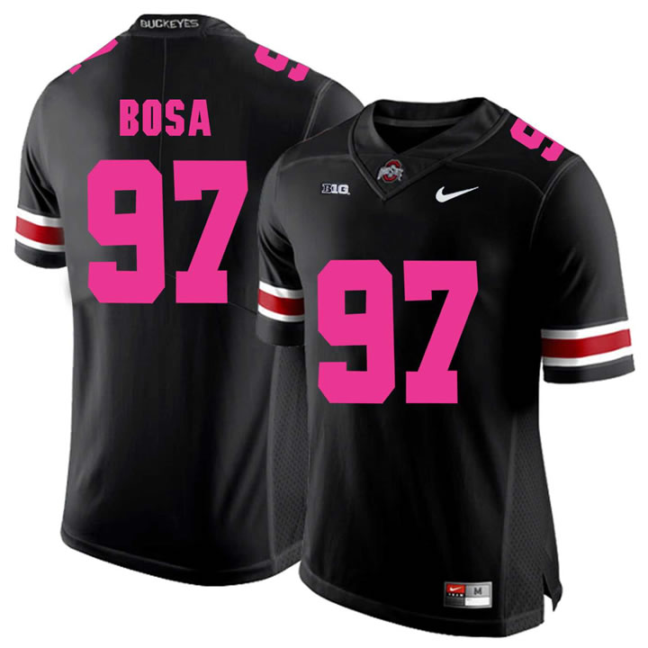 Ohio State Buckeyes 97 Joey Bosa Black 2018 Breast Cancer Awareness College Football Jersey DingZhi,We sell and wholesale Ohio State Buckeyes 97 Joey Bosa Black 2018 Breast Cancer Awareness College Football Jersey DingZhi on line form chian!