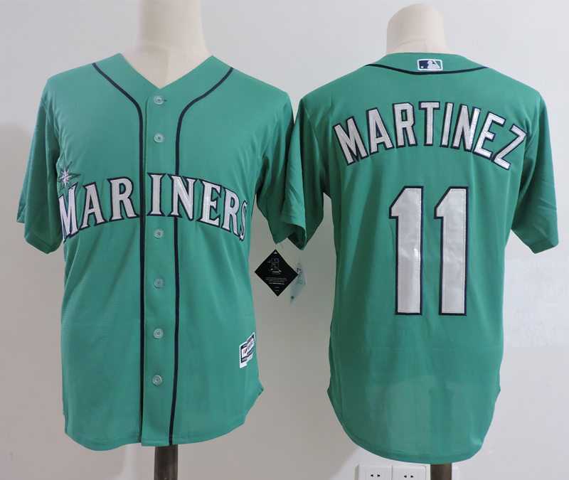 Seattle Mariners #11 Martinez Green New Cool Base Stitched MLB Jersey Dzhi,We sell and wholesale Seattle Mariners #11 Martinez Green New Cool Base Stitched MLB Jersey Dzhi on line form chian!