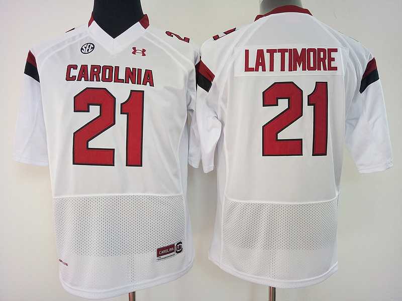 South Carolina Gamecocks 21 Marcus Lattimore White College Football Jersey,We sell and wholesale South Carolina Gamecocks 21 Marcus Lattimore White College Football Jersey on line form chian!