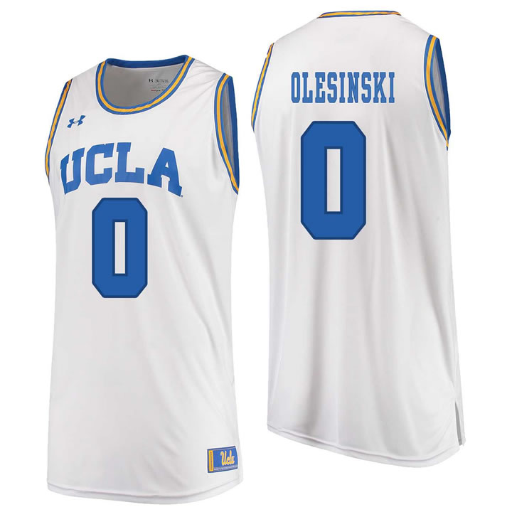 UCLA Bruins 0 Alex Olesinski White College Basketball Jersey Dzhi,We sell and wholesale UCLA Bruins 0 Alex Olesinski White College Basketball Jersey Dzhi on line form chian!