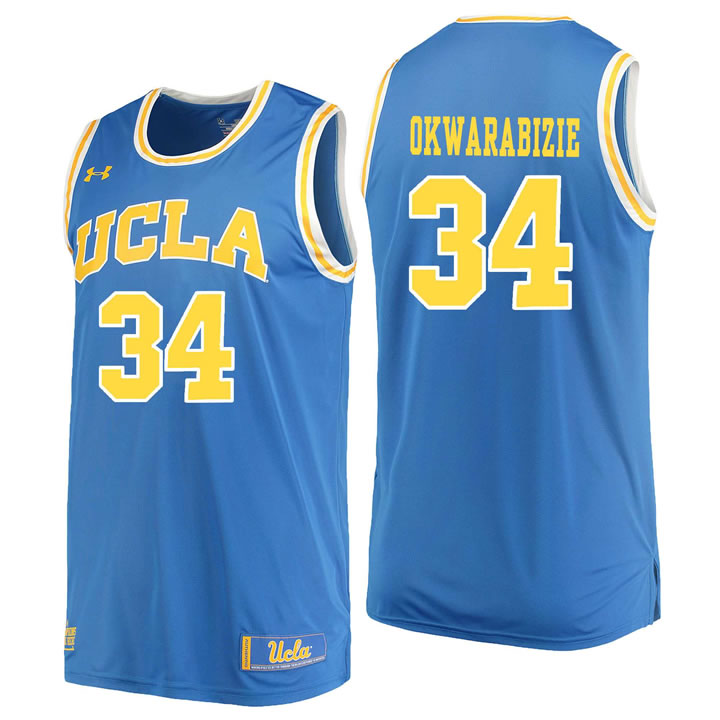 UCLA Bruins 34 Ikenna Okwarabizie Blue College Basketball Jersey Dzhi,We sell and wholesale UCLA Bruins 34 Ikenna Okwarabizie Blue College Basketball Jersey Dzhi on line form chian!