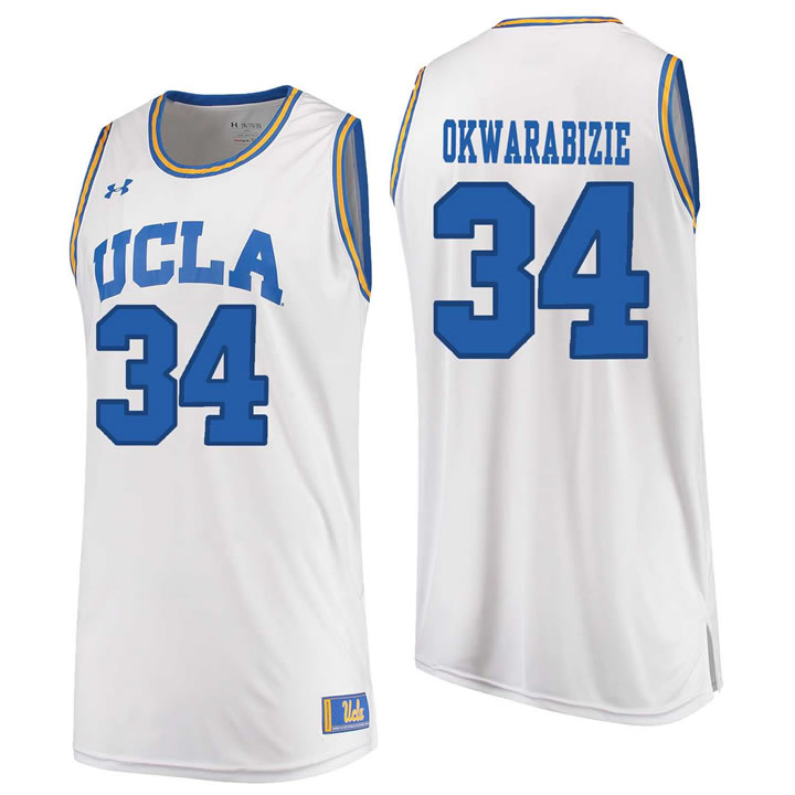 UCLA Bruins 34 Ikenna Okwarabizie White College Basketball Jersey Dzhi,We sell and wholesale UCLA Bruins 34 Ikenna Okwarabizie White College Basketball Jersey Dzhi on line form chian!