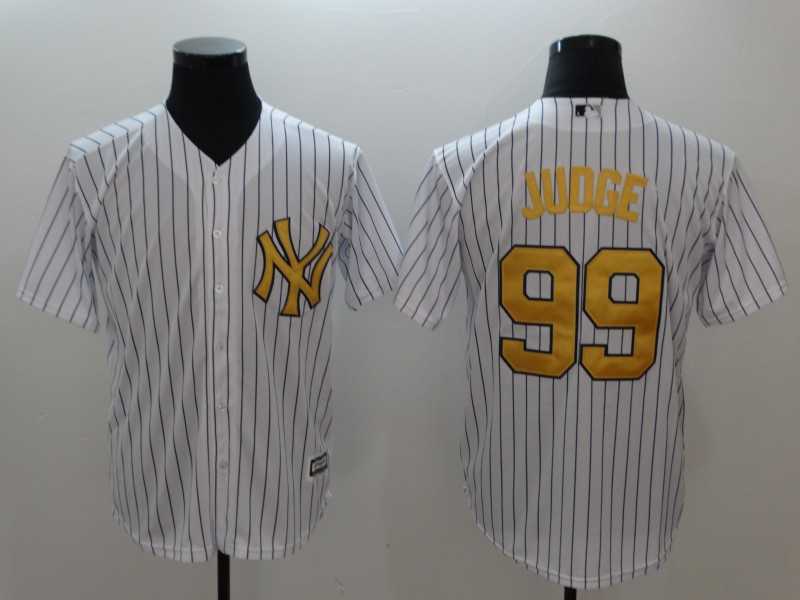 Yankees 99 Aaron White Gold Cool Base Baseball Jerseys,We sell and wholesale Yankees 99 Aaron White Gold Cool Base Baseball Jerseys on line form chian!