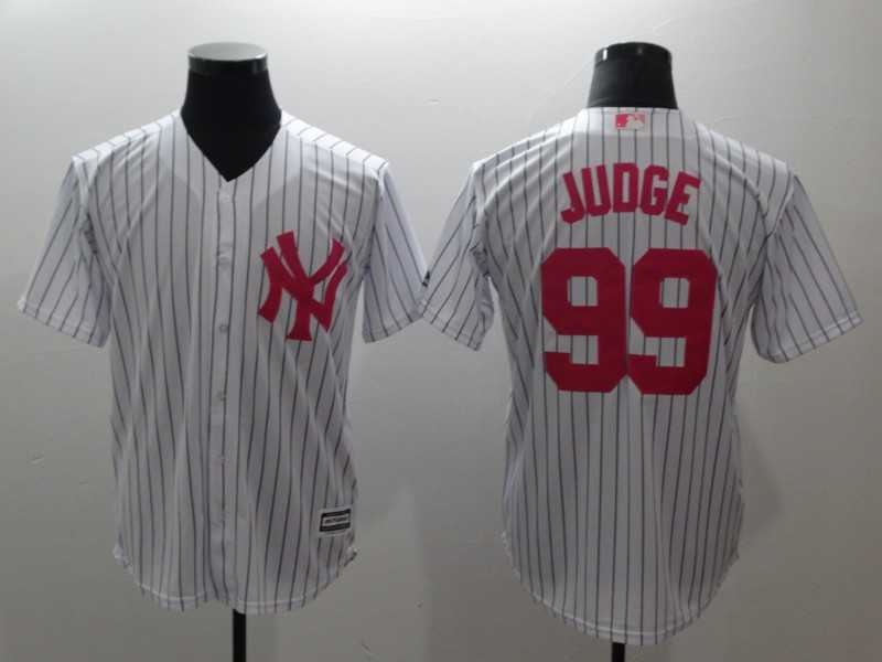 Yankees 99 Aaron White Pink Cool Base Baseball Jerseys,We sell and wholesale Yankees 99 Aaron White Pink Cool Base Baseball Jerseys on line form chian!