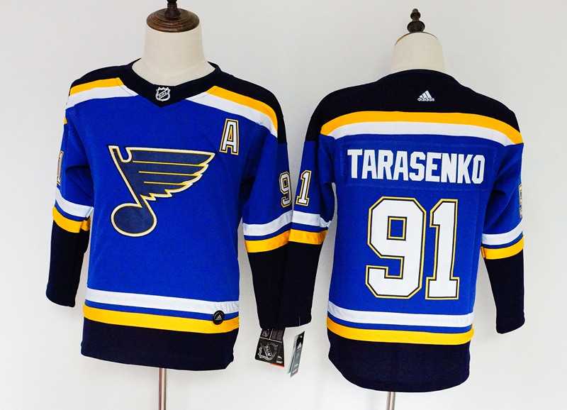 Youth Blues 91 Vladimir Tarasenko Blue Adidas Stitched Jersey,We sell and wholesale Youth Blues 91 Vladimir Tarasenko Blue Adidas Stitched Jersey on line form chian!