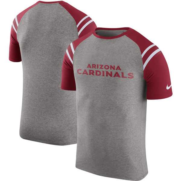 Arizona Cardinals Nike Enzyme Shoulder Stripe Raglan T-Shirt - Heathered Gray,We sell and wholesale Arizona Cardinals Nike Enzyme Shoulder Stripe Raglan T-Shirt - Heathered Gray on line form chian!