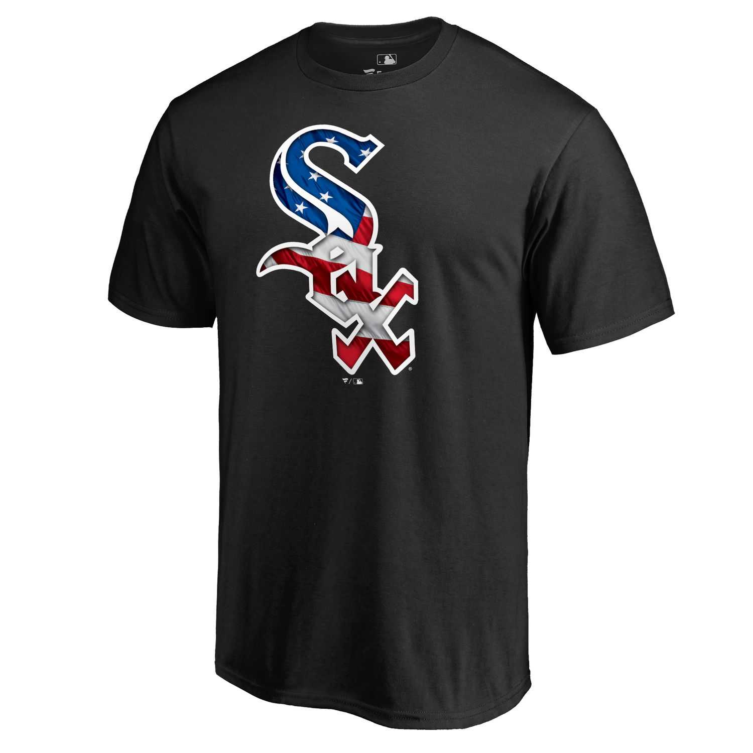 Chicago White Sox Black Banner Wave II T Shirt,We sell and wholesale Chicago White Sox Black Banner Wave II T Shirt on line form chian!